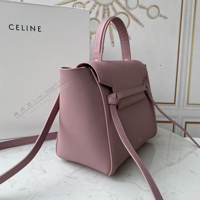Celine女包 賽琳經典款中號女包 Celine belt bag 掌紋牛皮鯰魚包 189153  slyd2208